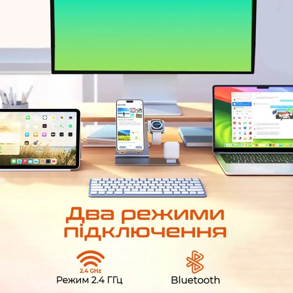 Фото - Клавиатура беспроводная Meetion K210 Bluetooth/Wireless Black (MT-K210MW-A-RUA)